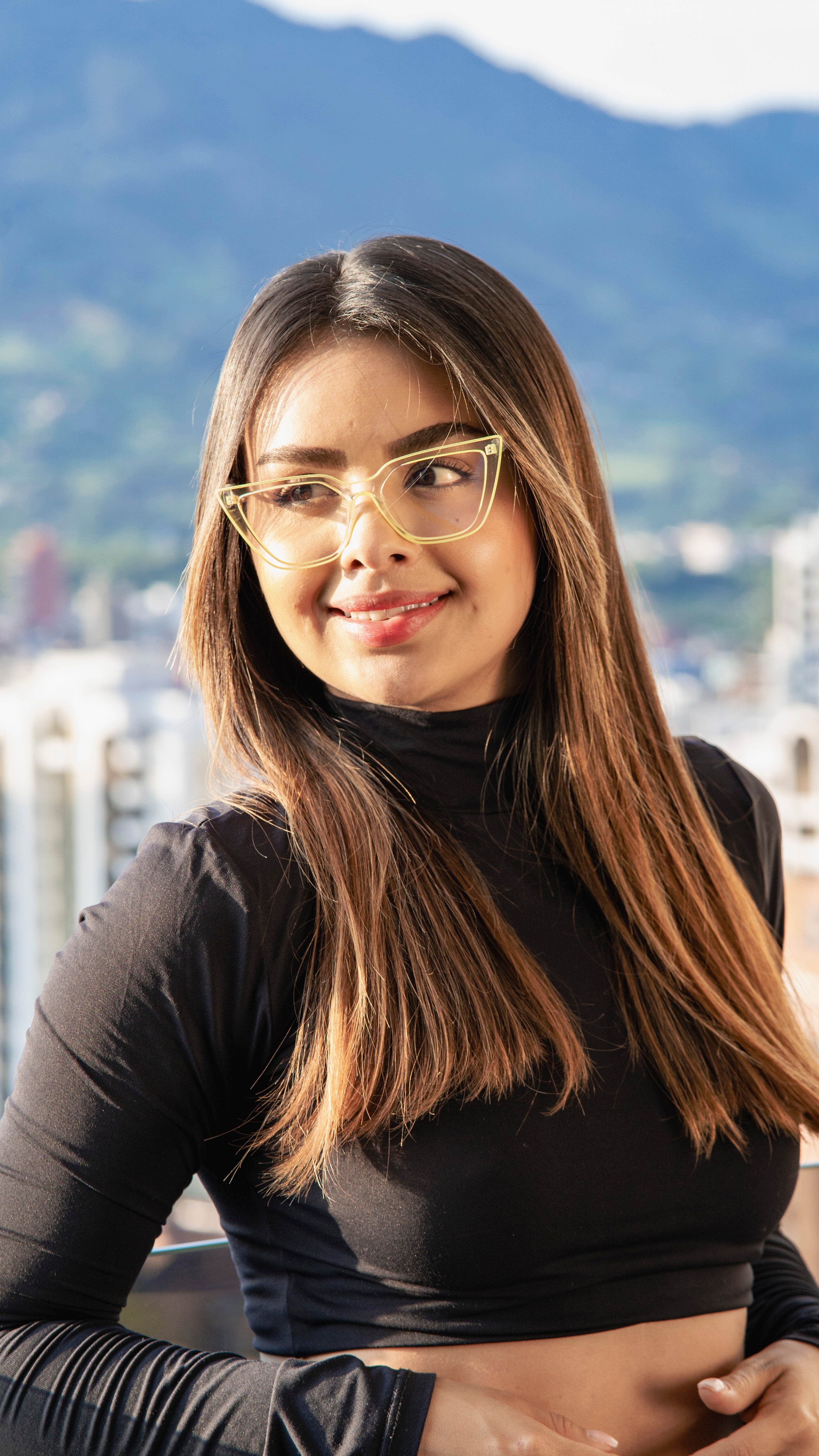 Gafas retro vintage - vista frontal completa estilo único